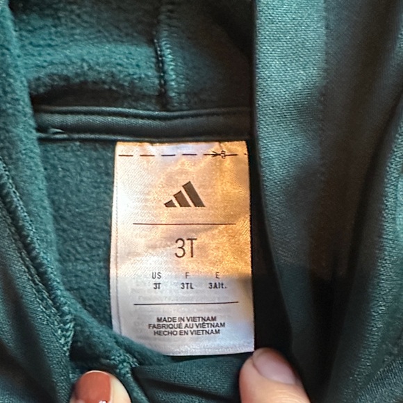 adidas Kids Teal Hoodie and Joggers Set - Picture 2 of 5